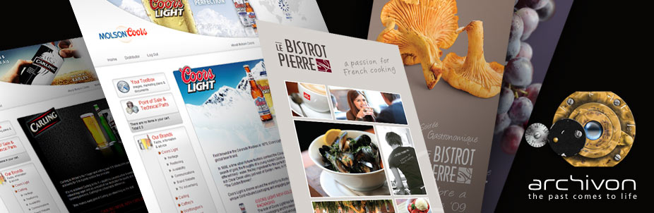 Image of example of my work including Brand Design, Website Design and Print Design